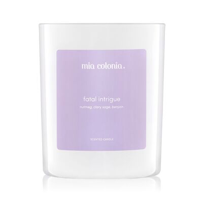 Bougies parfumées Armonica « Intrigue Fatale » 100% cire de colza naturelle 250g