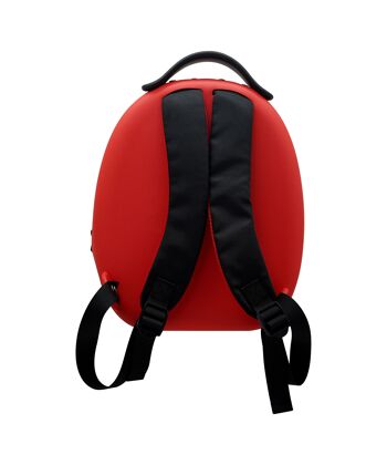 Miraculous - réf : M01007 - Sac à dos rouge Ladybug ‘‘Pop n' Swop’’ avec poignée noire, 6 badges à clipser et fermeture éclair, sac léger, durable et étanche avec bretelles ajustables (Wyncor). 3