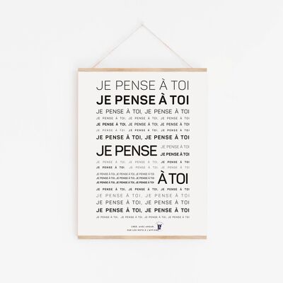 Mantra-Poster „Denk an Dich“ (A2, A3, A4, A5)