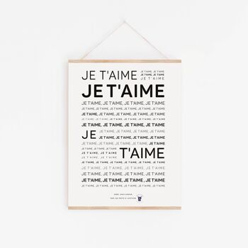 Affiche Mantra : Je t'aime (A2, A3, A4, A5, mini) 1