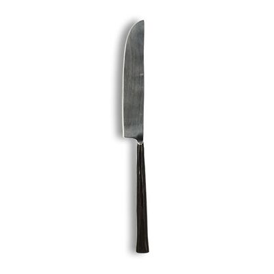 Cuchillo para carne Khos en acero inoxidable negro.