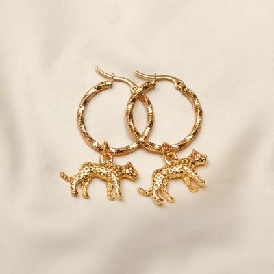 Boucles d'oreilles Noor ♡ panthère or