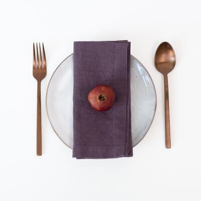 Montana Grape Linen Napkins Set of 2