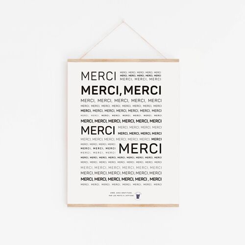 Affiche Mantra Merci (A2, A3, A4, A5, A6)