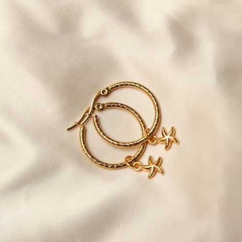 Belle earrings ☆ stars gold