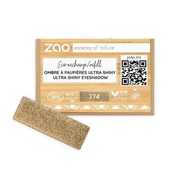 ZAO Recharge Fard à paupières Ultra Shiny *** bio, vegan & rechargeable 10