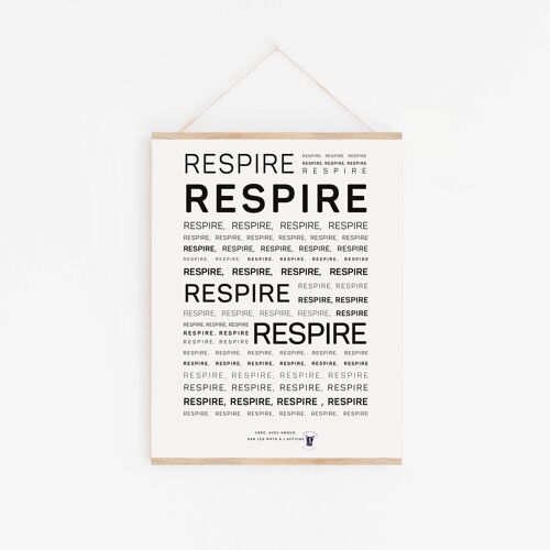 Affiche Mantra Respire (A2, A3, A4, A5, A6)