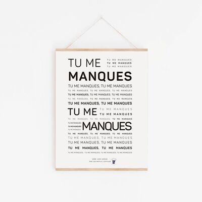 Poster Mantra Mi manchi (A2, A3, A4, A5)