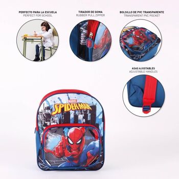 Sac à dos Spiderman 3 D - Avec poche extérieure - Avec fermetures éclair 7