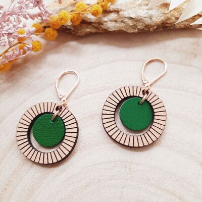 Emerald BUBBLE earrings
