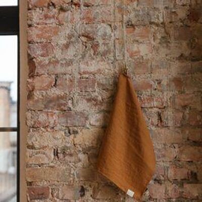 Cinnamon  linen kitchen towel