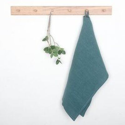 Ocean Blue  linen kitchen towel