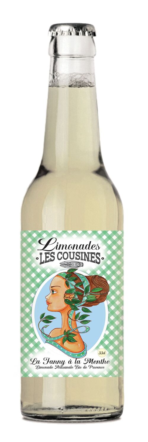 Limonade Artisanale de Provence - Les Cousines - Menthe Bio 33cl