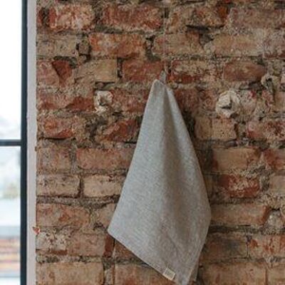 Natural Melange linen kitchen towel