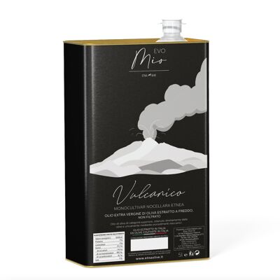Ätna-Oliven Natives Olivenöl Extra – Vulkanische 5-Liter-Dose – Nocellara-Oliven vom Ätna – EVO
