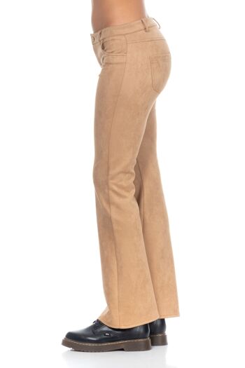 PANTALON DAIM UNI 94% POLYESTER 6% ÉLASTHANNE AR4396P_BEIGE 9