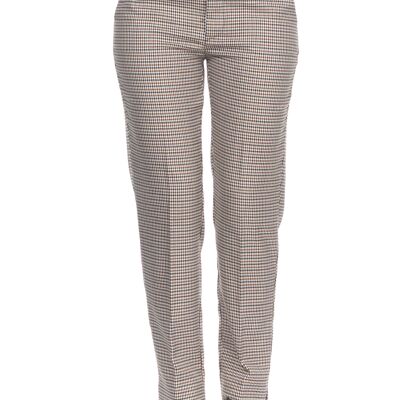 CHECKED TROUSERS 70% POLYESTER 28% VISCOSE 2% ELASTANE AR4398P_UNICO