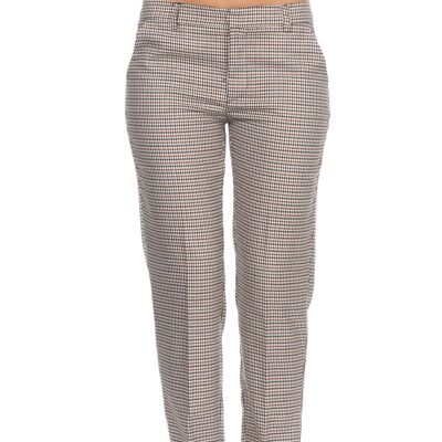 CHECKED TROUSERS 70% POLYESTER 28% VISCOSE 2% ELASTANE AR4398P_UNICO
