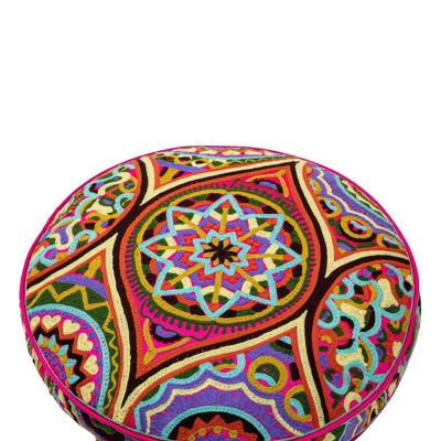 POUF BRODÉ À LA MAIN 100% POLYESTER DO9463CO_UNICO