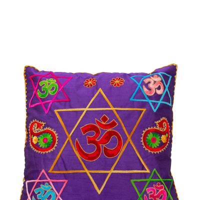 EMBROIDERED CUSHION 100% POLYESTER DO9475CO_UNICO