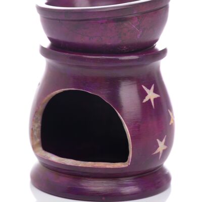 AROMATIC OIL DIFFUSER LAMP DECORATED BY HAND STONE DO9481QU_UNICO