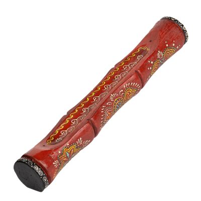 HAND DECORATED WOODEN INCENSE HOLDER DO9489QU_UNICO