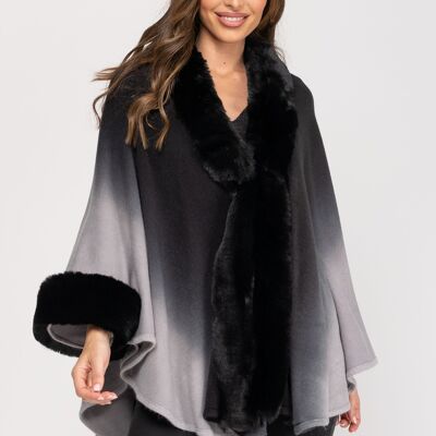 PONCHO 100%ACRILICO HH8142PO_GRIS