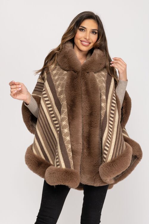 PONCHO 100%ACRILICO HH8144PO_BEIGE