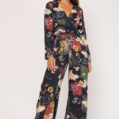 100%VISCOSE PRINTED JUMPSUIT PR8217PE_BLACK