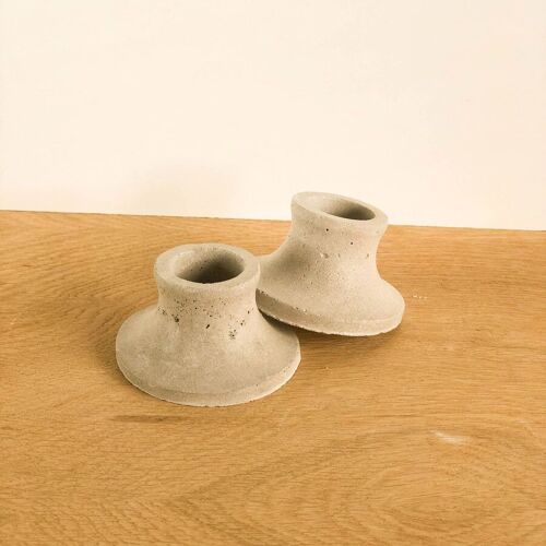 Concrete candle holder | candlestick holder