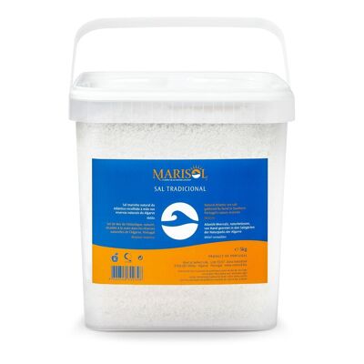 Marisol® Sal traditionnel biologique moyen, récipient de 5 kg