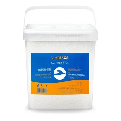 Marisol® Bio-Salz Tradicional, fein, 5-kg-Behälter