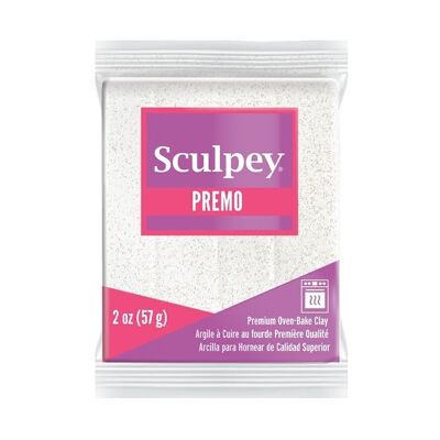 Sculpey Premo - Glitter bianco gelo