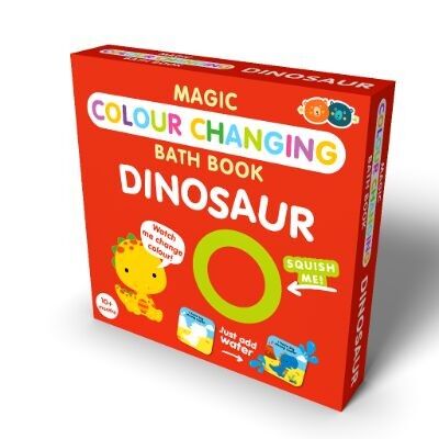 Libro da bagno magico che cambia colore - Dinosauro