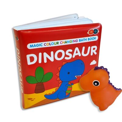 Magic Colour Changing Bath Book & Toy - Dinosaur