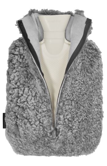 Bouillotte bouclée peau de mouton_Charcoal Grey Silver 2