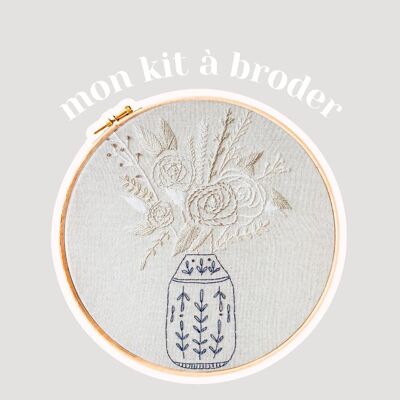 Le bouquet - Kit complet de broderie