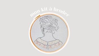 La dentelle - Kit complet de broderie 1