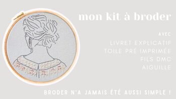 La dentelle - Kit complet de broderie 2