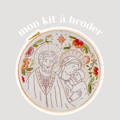 The Holy Family - Complete Embroidery Kit