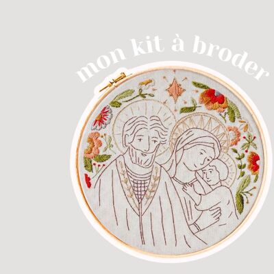 La Sainte Famille - Kit complet de broderie