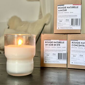 Bougie naturelle Un soir en été made in France - anti moustique 4