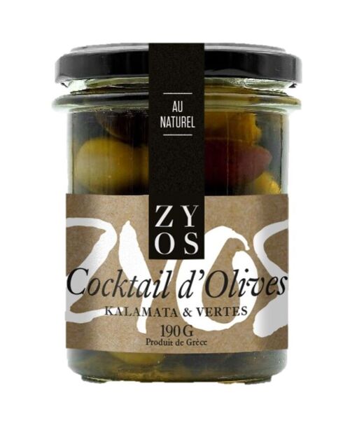 Zyos - Cocktail d'Olives en Saumure 190g