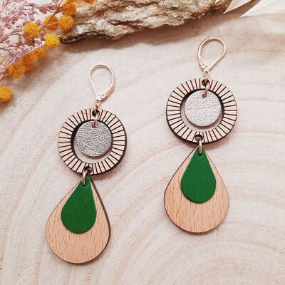 ETHNIC Emerald earrings