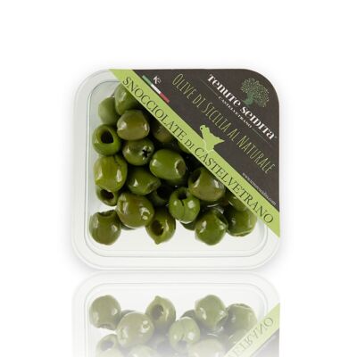 Snocciolate di olive in contenitore