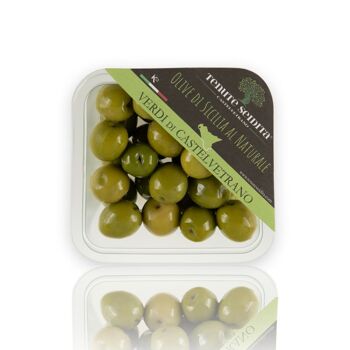 Olive verdi Nocellara dans le récipient 1