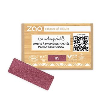 ZAO Recharge ombre à paupières nacré rectangle * bio, vegan & rechargeable 24