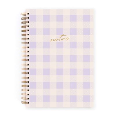 CHARUCA NOTEBOOK. HARD COVER. INSIDE OF DOTS. BIG. MADE IN SPAIN.