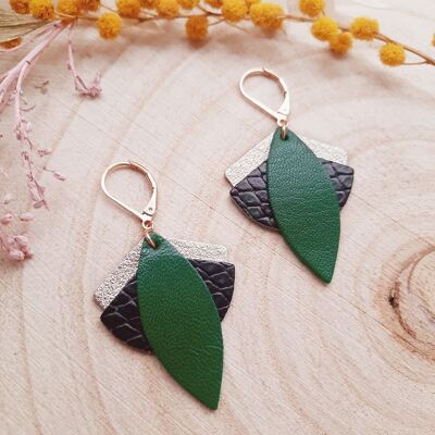 Emerald LOTUS earrings