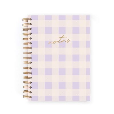 CHARUCA NOTEBOOK A5. HARD COVER. INSIDE OF DOTS. MADE IN SPAIN.
